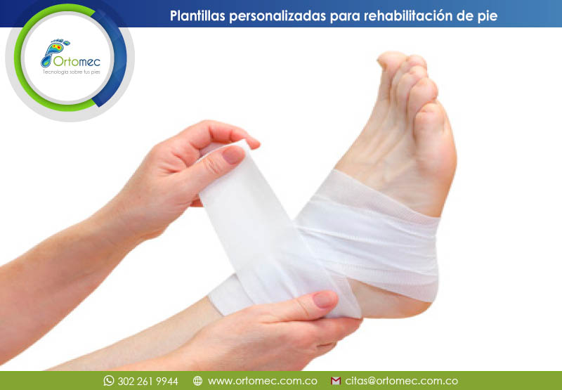 Plantillas para rehabilitación de pie